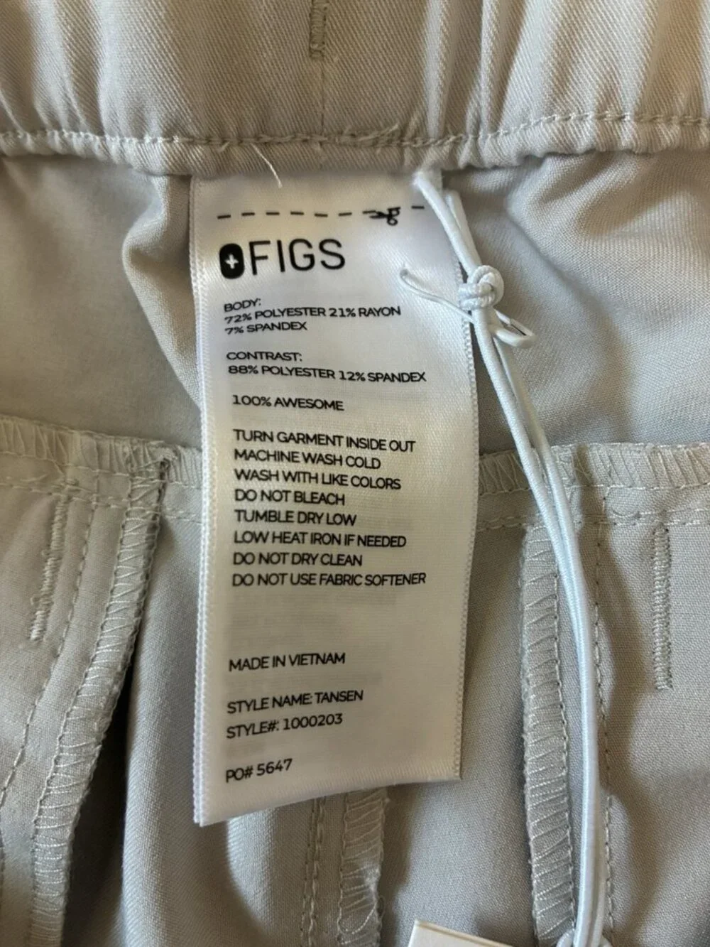 Figs Scrub Tansen Jogger In Tan Size MT 32” x 32”
